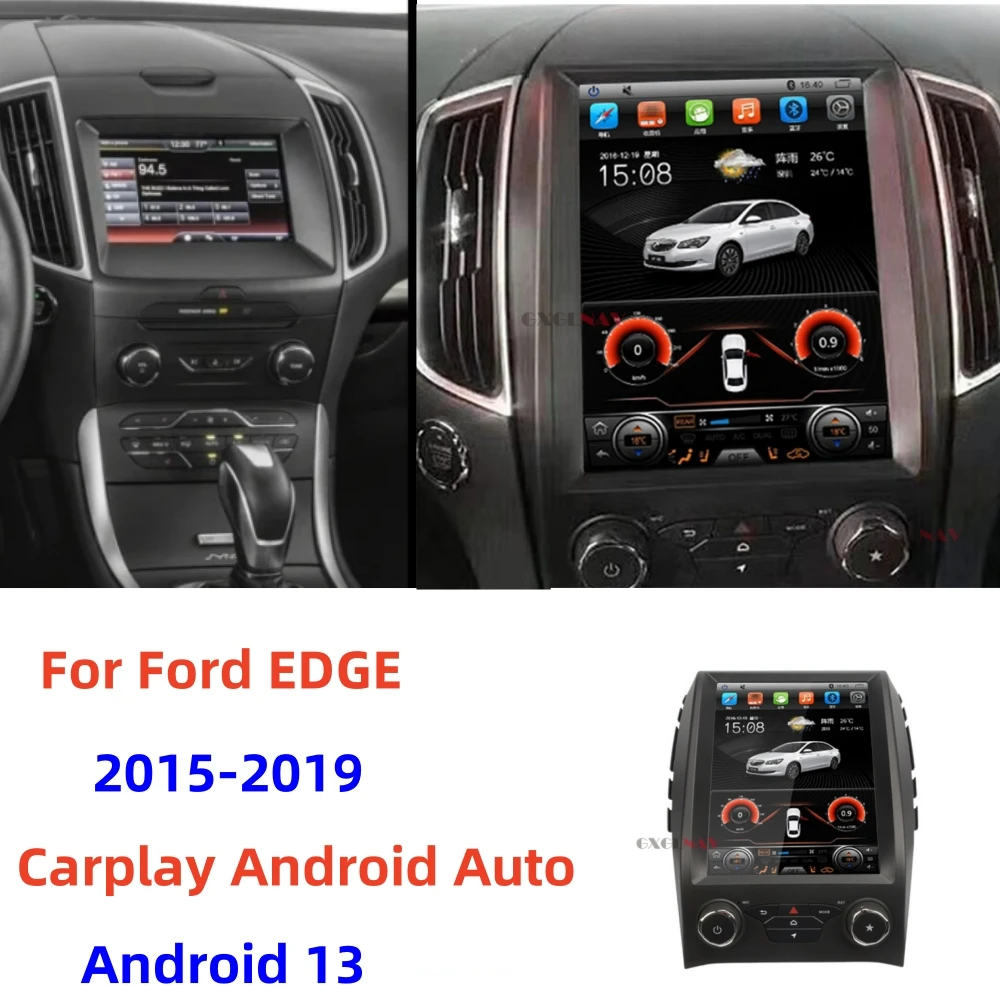 

Android 13 для Ford EDGE 2015 2016 2017 2018 2019 автомобильное стерео радио DSP автомобильный мультимедийный плеер GPS навигация рекордер головное устройство