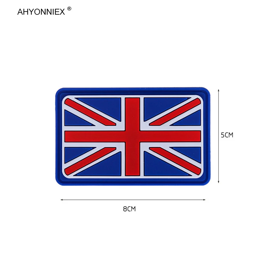 1 szt. Materiał PVC hiszpania uka rosja niemcy naszywka flaga francji taktyczna naklejki gumowe wojskowa 3D na torby jeansowe