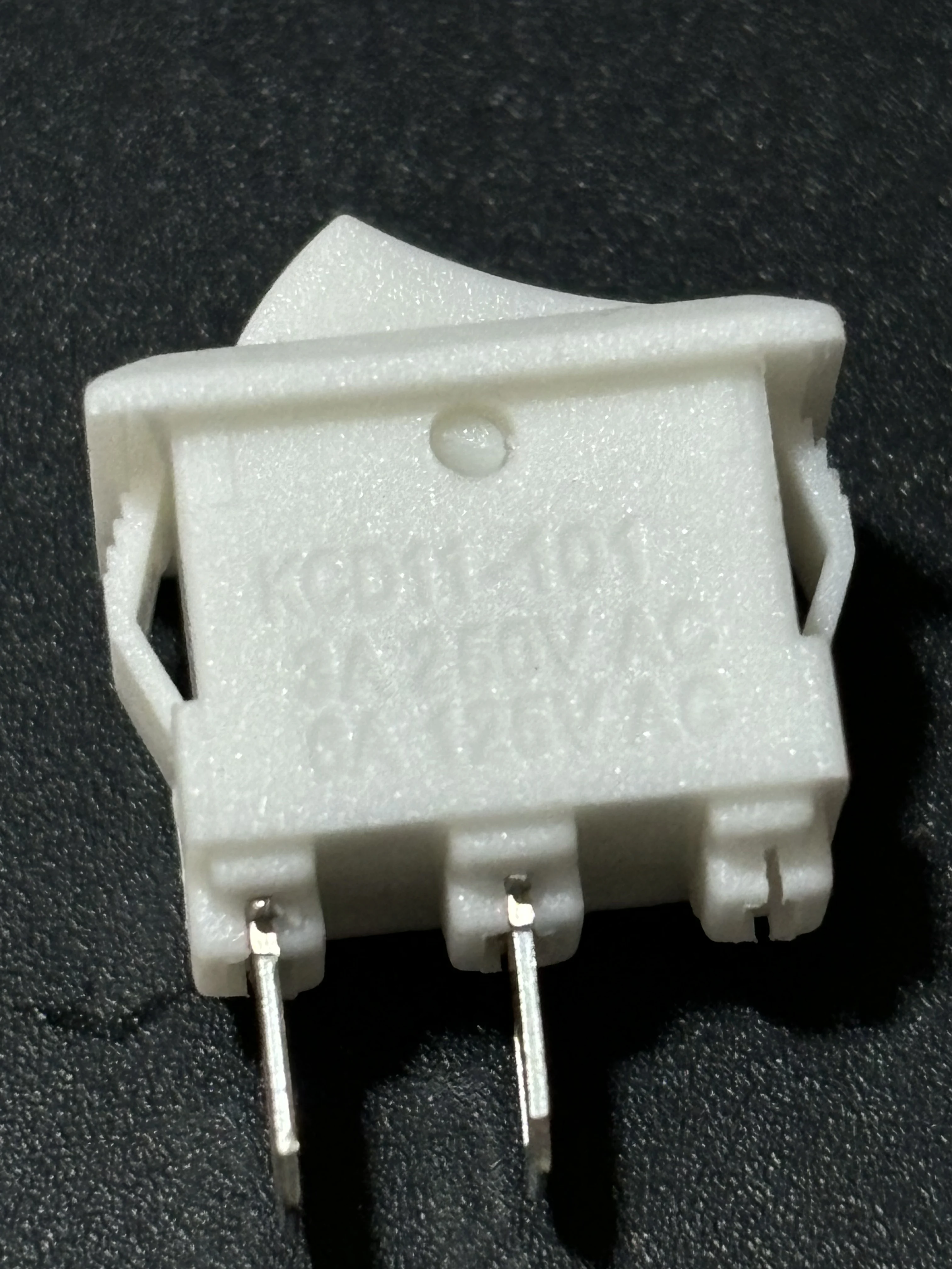 15PCS Mini Rocker Switch SPST Black  White And Red Quick Wiring Switch Button AC250V3A/125V6A 2 Pin I/10*15mm ON-OFF Rocker