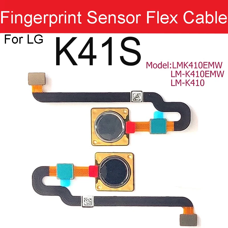 Home Button Finger Print Flex Cable For LG K40 K40S K41S K50 Q60 K50S K51 K51S Fingerprint Sensor Touch Flex Ribbon Replacement