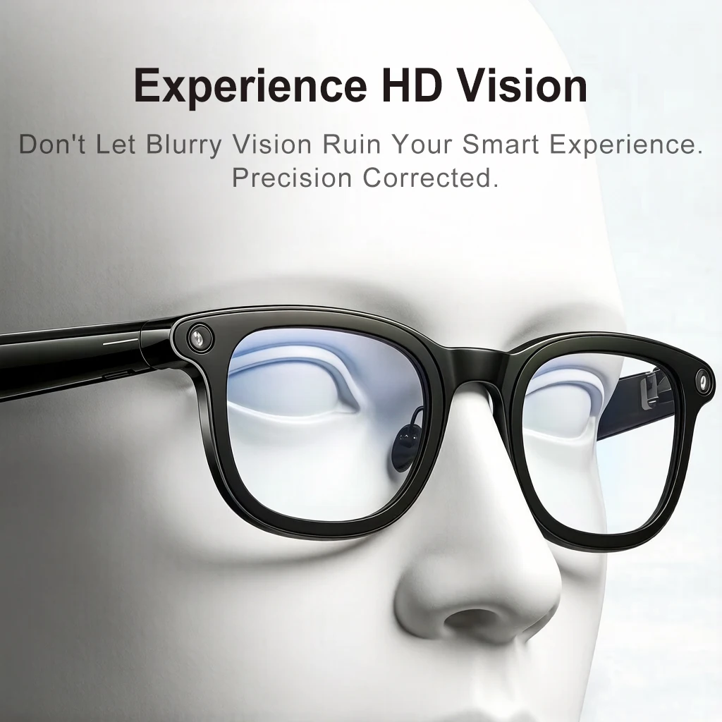 Custom Prescription Lenses for RayNeo V3 AI Smart Glasses Myopia Astigmatism Replacement Lenses Transitions Blue Light Block RX