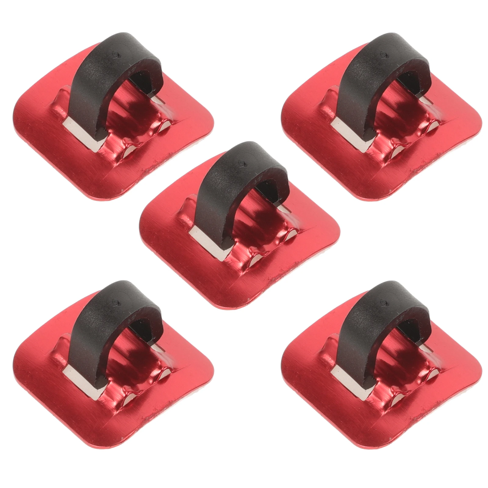 

5Sets Bike Cable Guide C Clips Aluminum Alloy Adhesive Mount for Mountain Road Bicycle Brake Shifter Cable Clamps Organizers