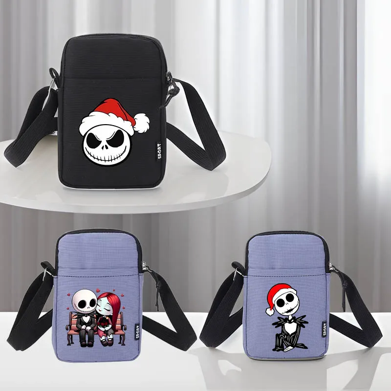 

Disney's The Nightmare Before Christmas Jack Sally New Mini Phone Bags Small Messenger Bag Causal Female Kawaii Women's Handbag