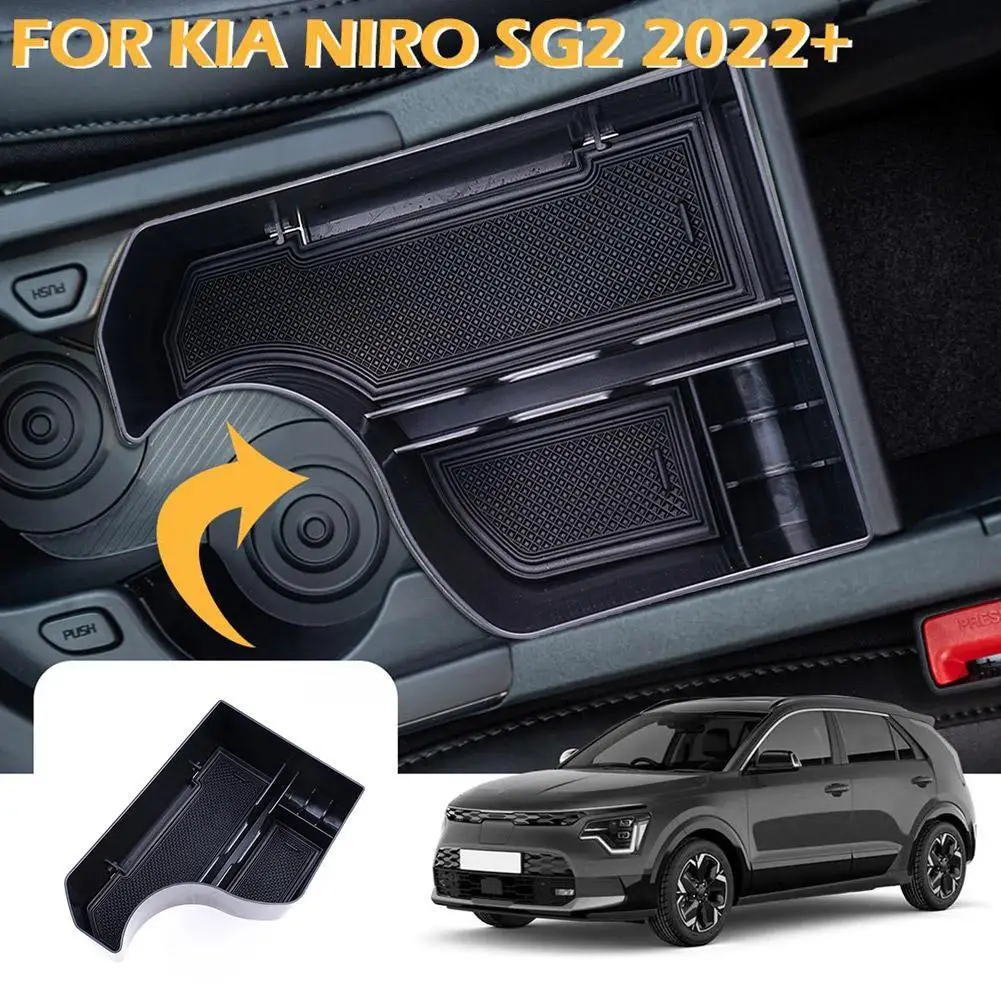 Car Central Control Storage Box For Kia Niro SG2 2022 Central Control Container Auto Interior Niro SG2 Accessories 2023 F8E1