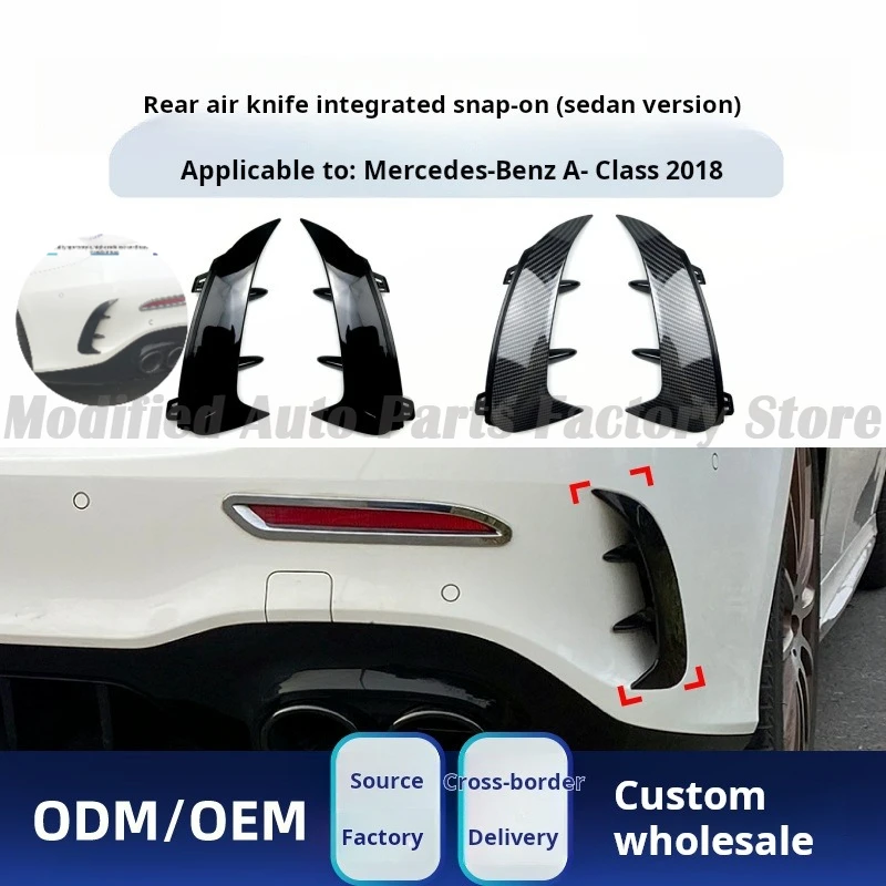 

High Quality Suitable for Mercedes-Benz A-Class W177 Sedan Version A180 A200 A35 2018 + Amg Rear Air Knife Modification Parts