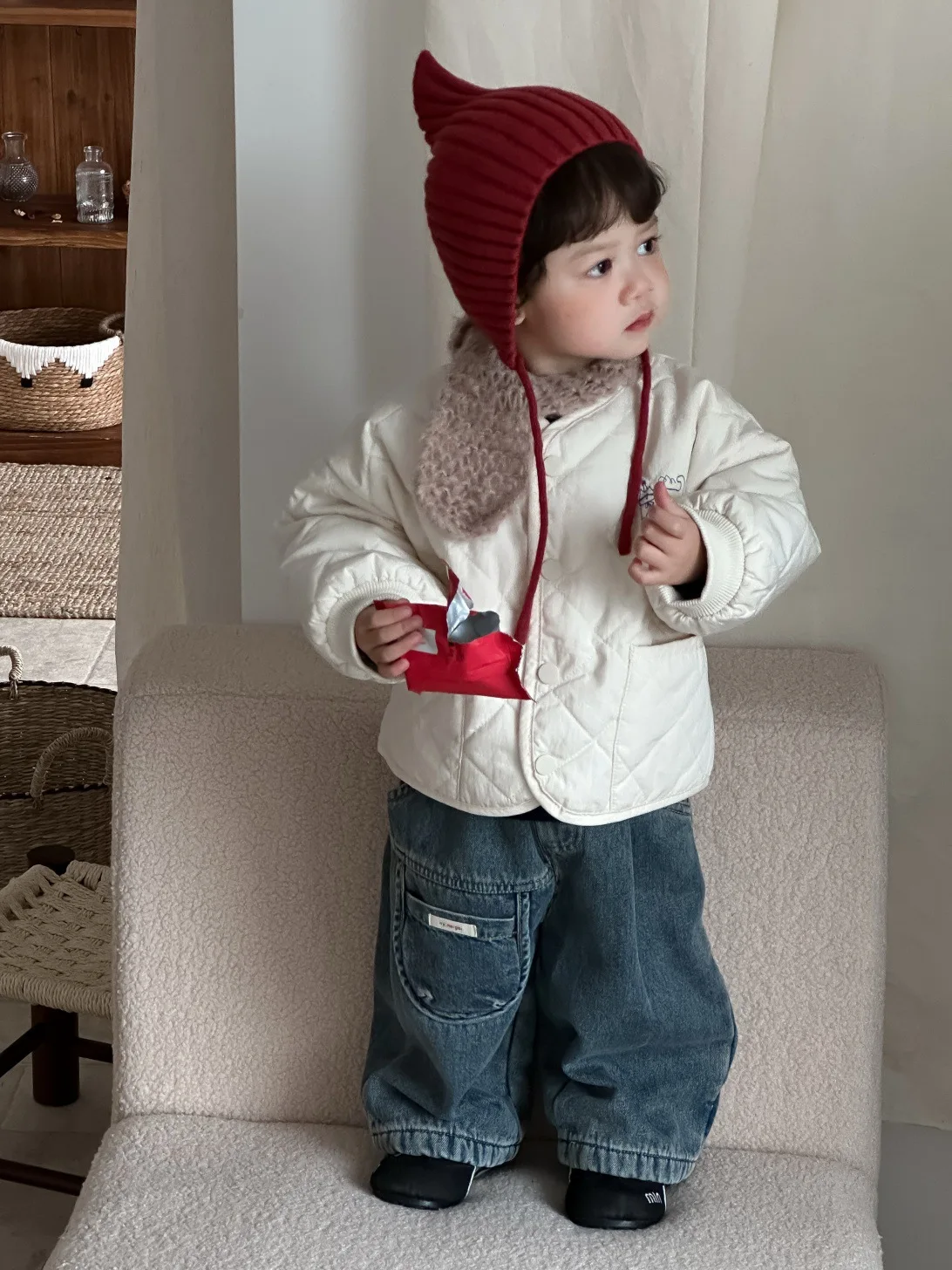 الرضع الفتيان معطف دافئ زائد المخملية سميكة الفتيات سترة غير رسمية طفل الملابس 2025 شتاء جديد الطفل القطن وسادة مبطنة #5