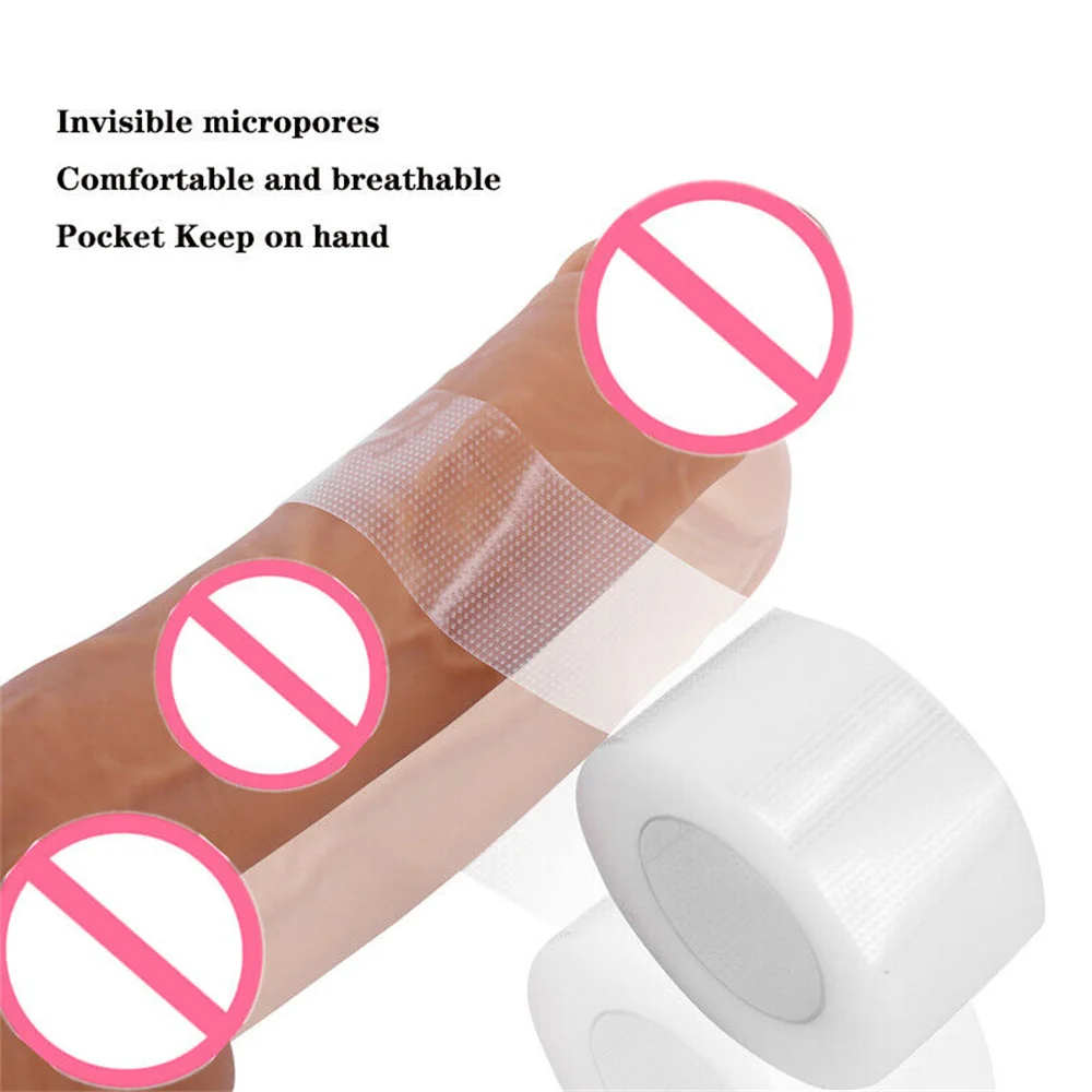 Penis Protect Tape for Men Penile Enlargement Extender Pump Bandage Accessories Dick Lasting Sex Toys Trainer Protecto Supplies