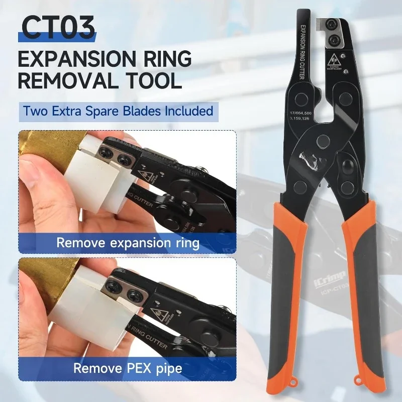 شحن سريع. رؤوس توسيع دوران تلقائي لمجموعة أدوات توسيع يدوية ProPEX مقاس 3/8,1/2,3/4&1 بوصة مع #1