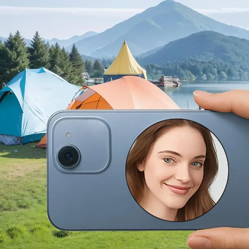 Magnetic Mirror For Phone Magnetic Back Camera Vlog Convex Mirror Wide-Angle Smartphones Supplies Video Recording Accessories