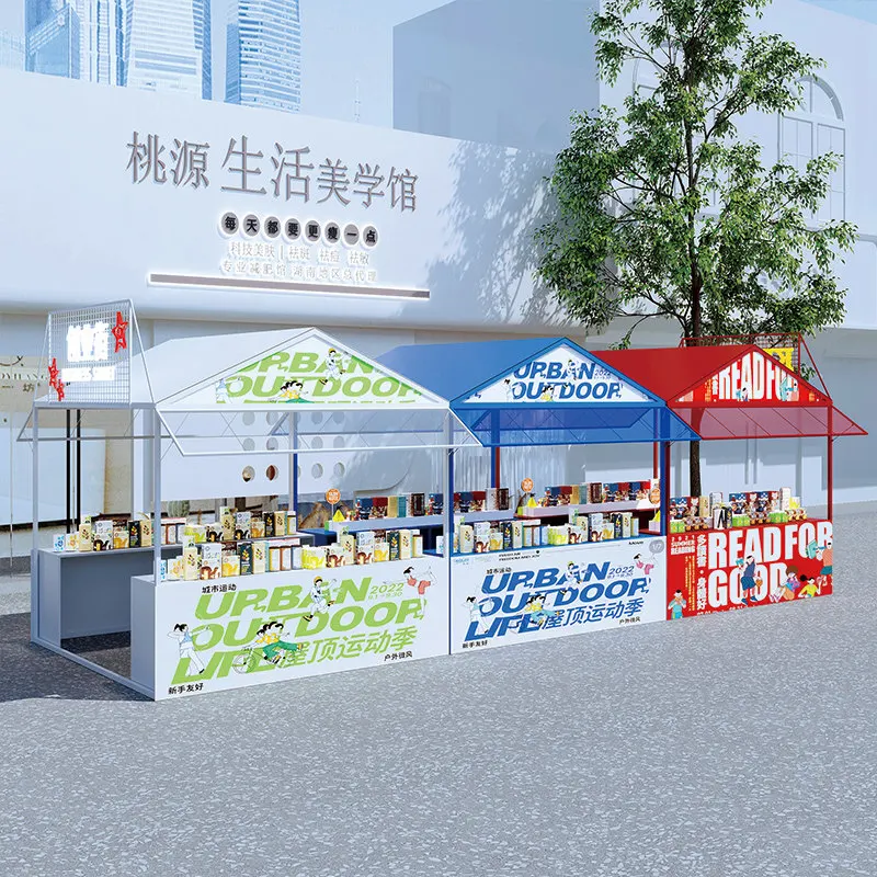 Market stall Shopping mall Mobile sales car Stall stand Night market float Creative snack cart Trolley table