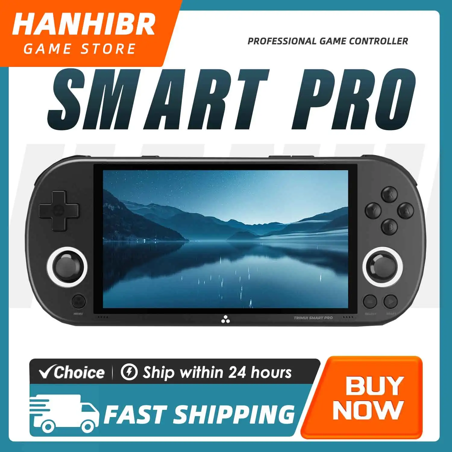 Console de Jogos Portátil TRIMUI SMART PRO com Linux de Código Aberto, Tela IPS de 4.96", Emulador Retro RGB, Presente para Gamers