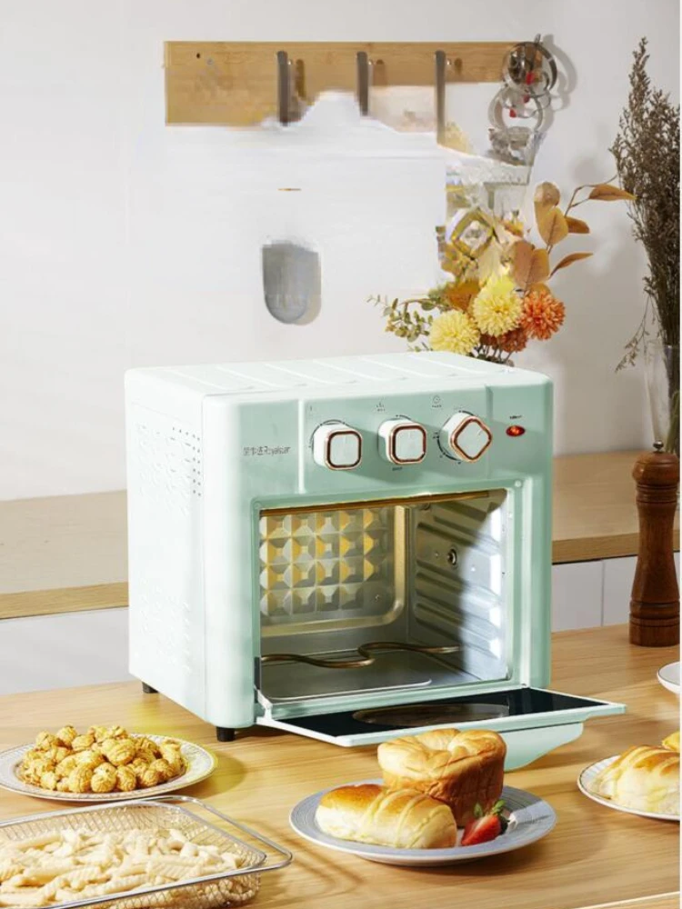 18L ขนาดใหญ่ความจุ Home Air Fryers เตาอบภาพหน้าต่างแนวตั้ง Multi-Function เตาอบ Air Fryer All-In-หนึ่งเครื่อง