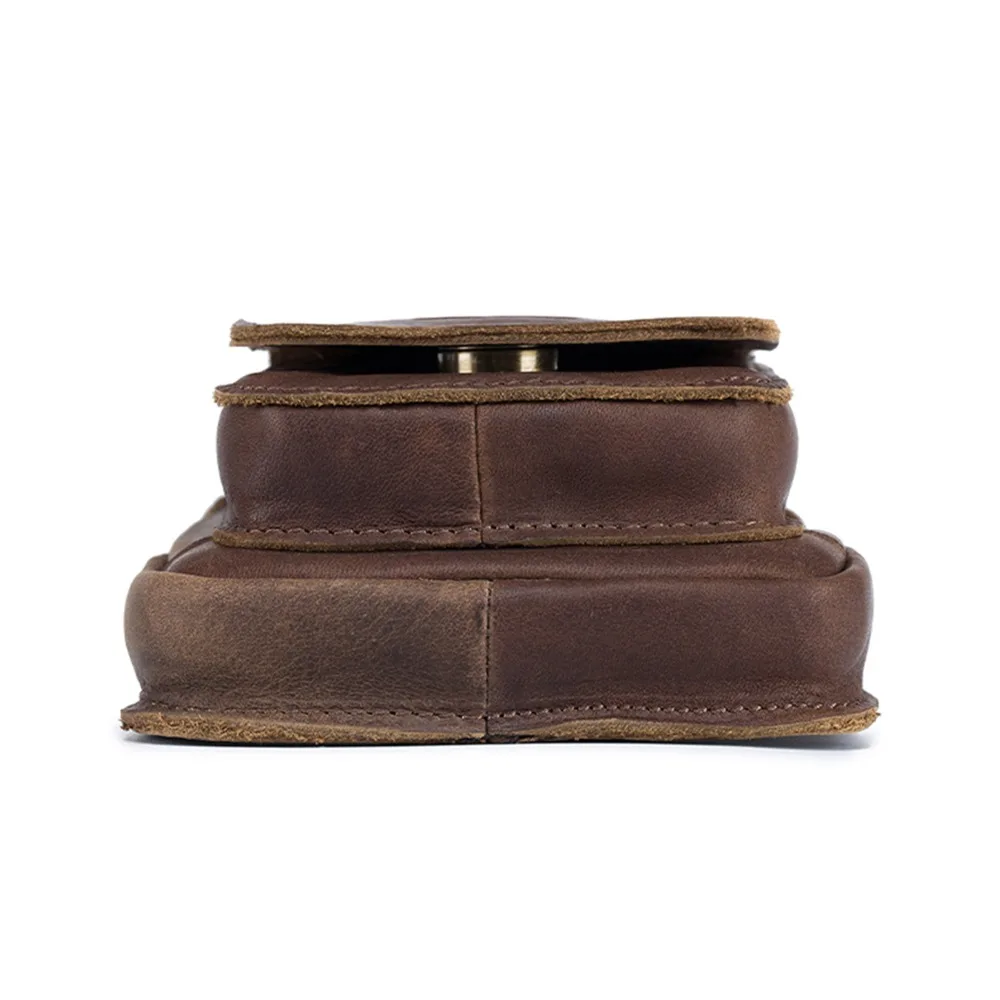 Vintage Leder Gürteltasche Herren Groß - alternate angle