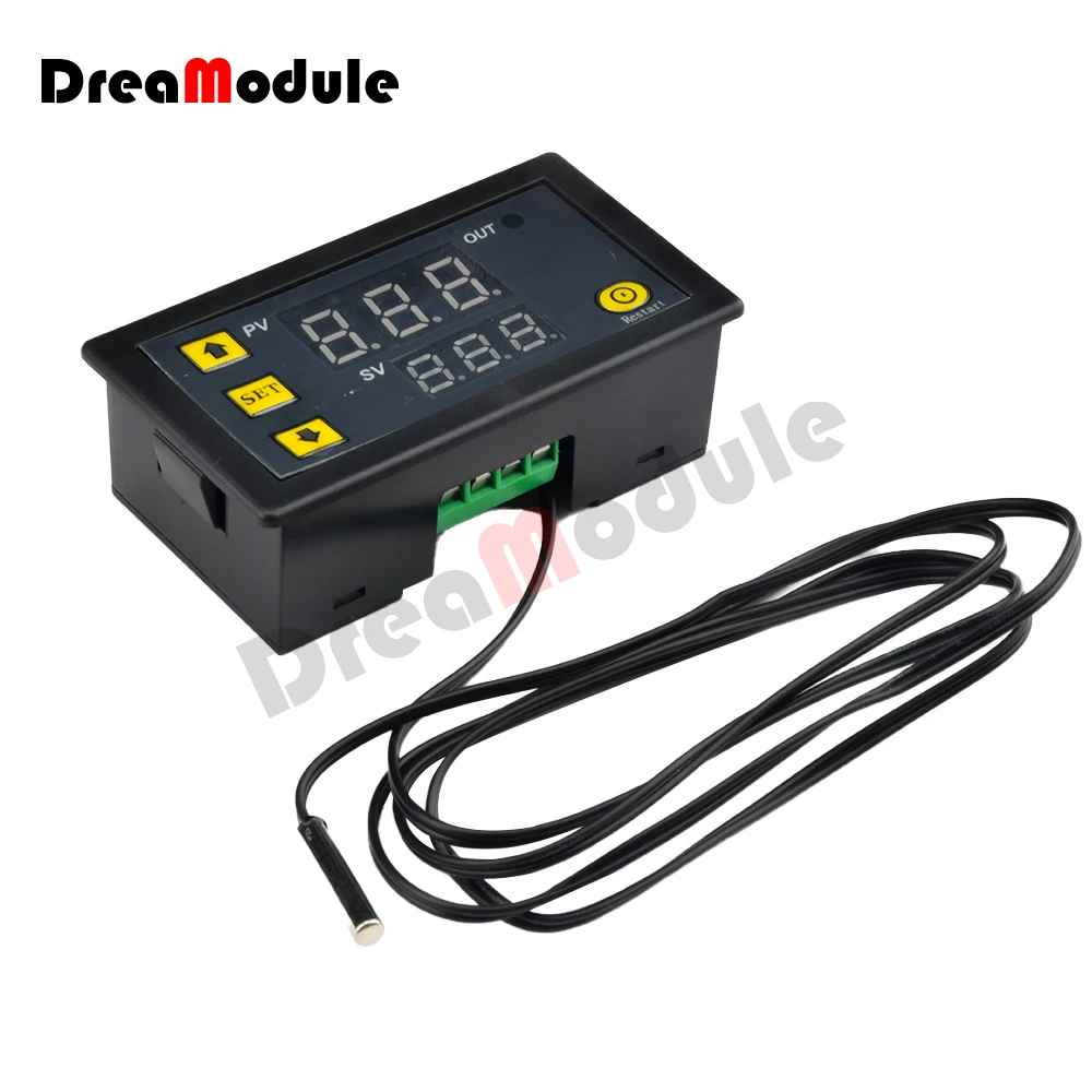 W3230 Relay Output Digital Temperature Controller -55~120℃ Thermostat Regulator Heating Cooling Control Switch 220V/ 12V/24V 20A