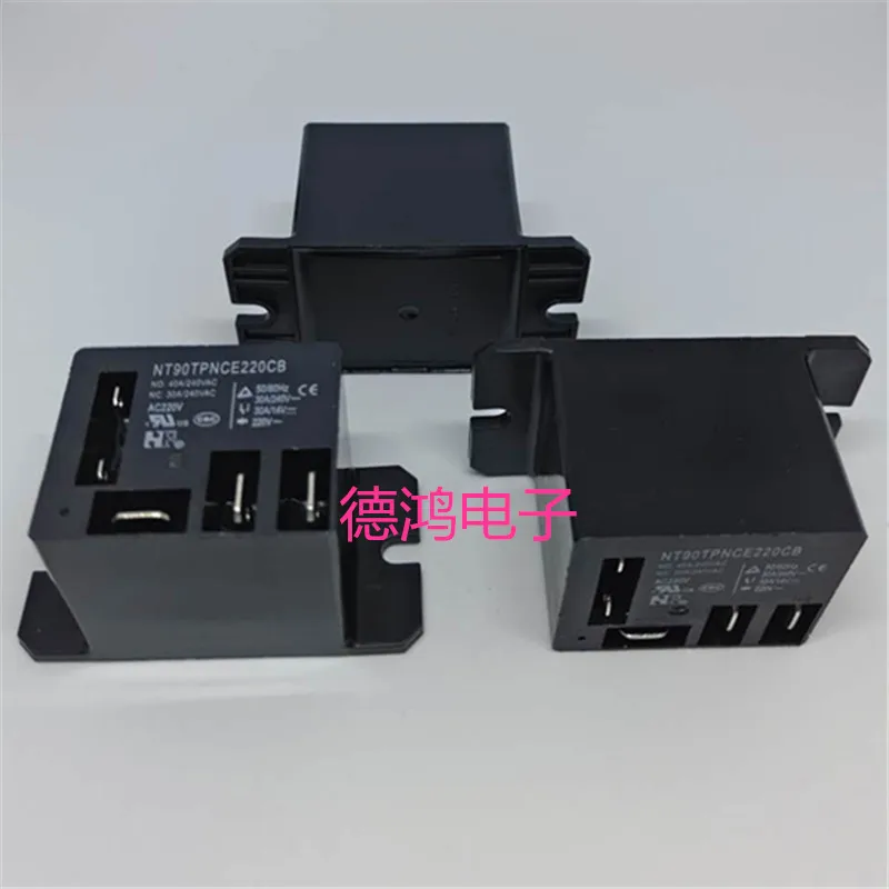 5pcs Air conditioning relay NT90TPNCE220CB set of switches normally open 40A closed 30A