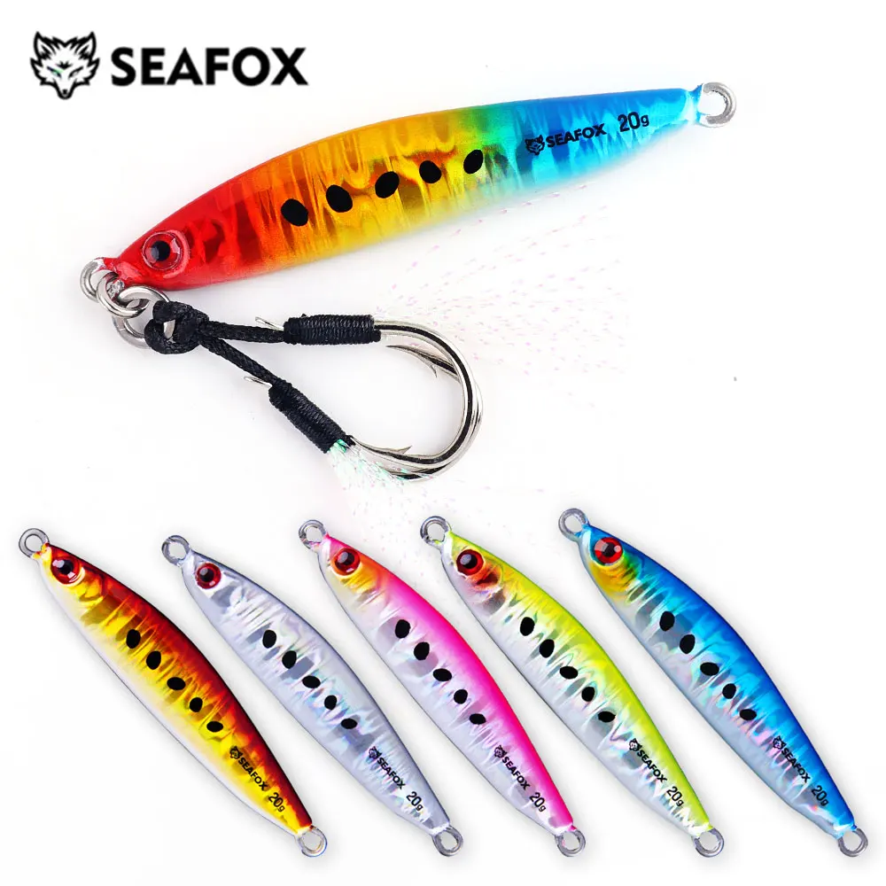SF08 1 шт., 8 г, 12 г, 17 г, 20 г, металлическая джиг-приманка, медленно забрасывающаяся блесна, литая приманка для джиггинга, искусственная рыба, ложка, морской окунь, жесткая приманка, рыболовная приманка