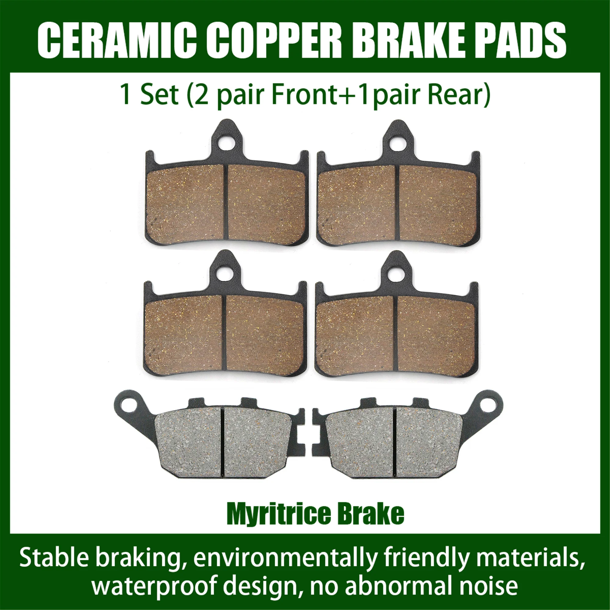 

Myritrice Fit For Honda CB900F CB 900 F Hornet 919 Front Rear Brake Pads CBR900RR CBR 900 RR CB1000F CB 1000 F VTR1000 VTR 1000