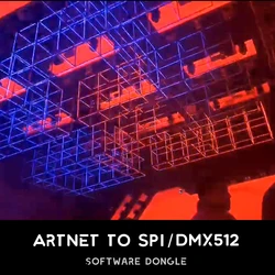 Artnet to Spi / Dmx 컨트롤러 소프트웨어 무대 조명, Dmx512 콘솔 Dj 컨트롤러 장비, 5.0/5.5 동글 및 소프트웨어