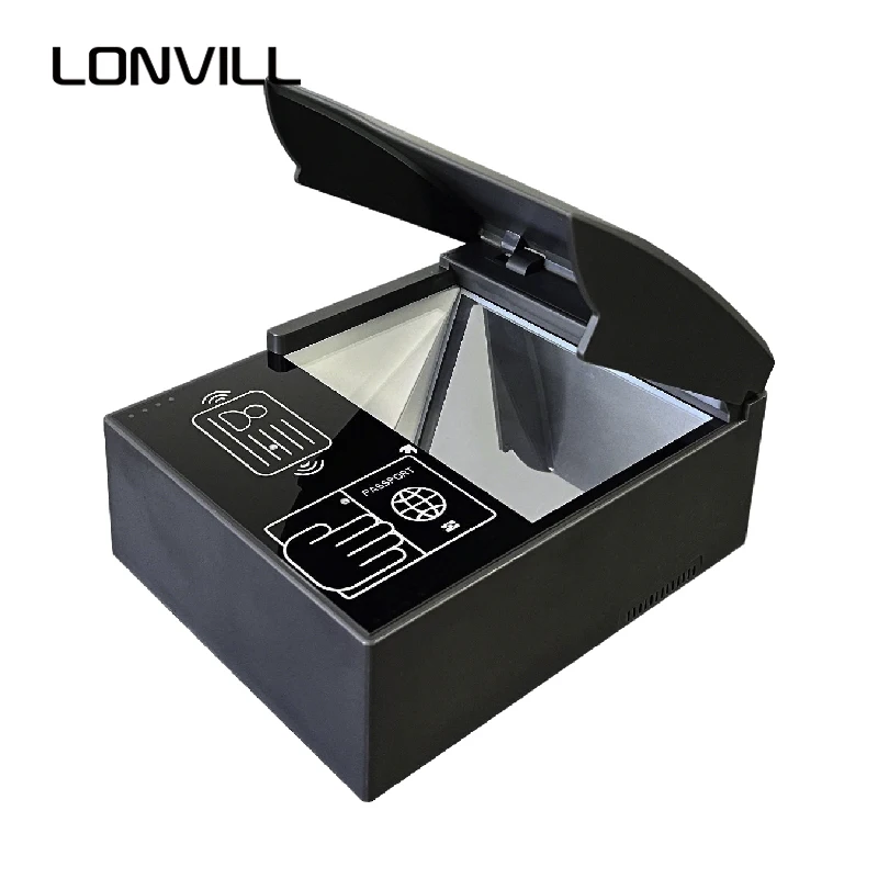 LONVILL Automatic Induction Triggering Electronic and Paper Ultra Thin Passport Scanner