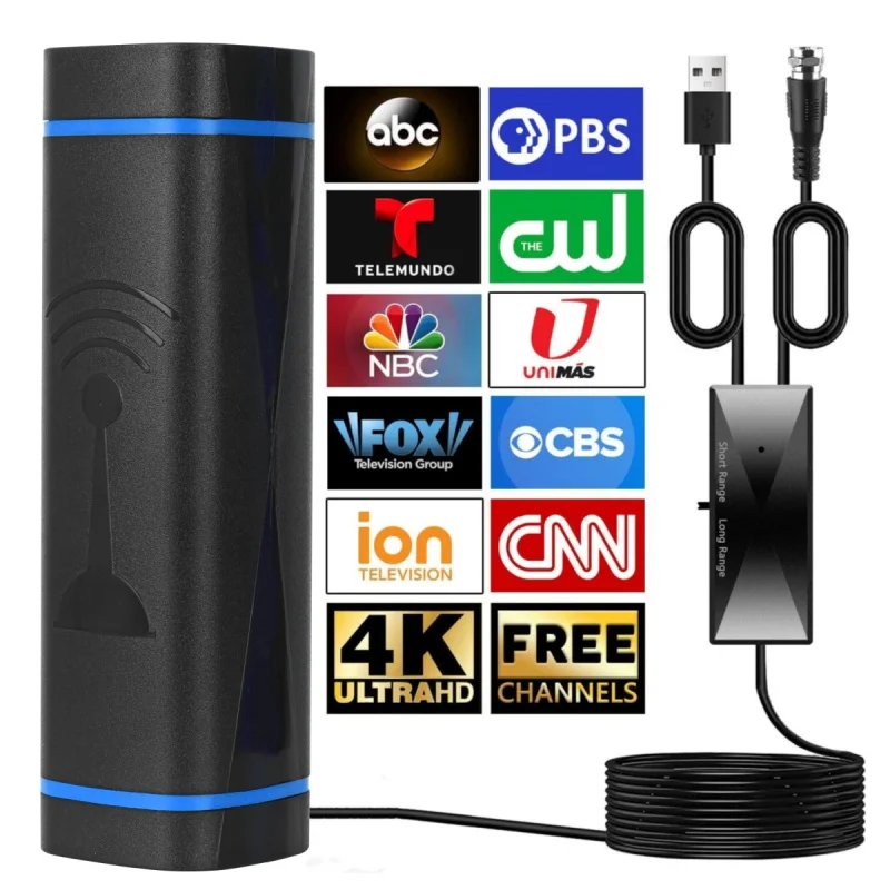 

2025 New ATSC HD Digital TV Antenna 5m Indoor Outdoor Dual Use with Stable Signal for DTMB Terrestrial Wave Reception