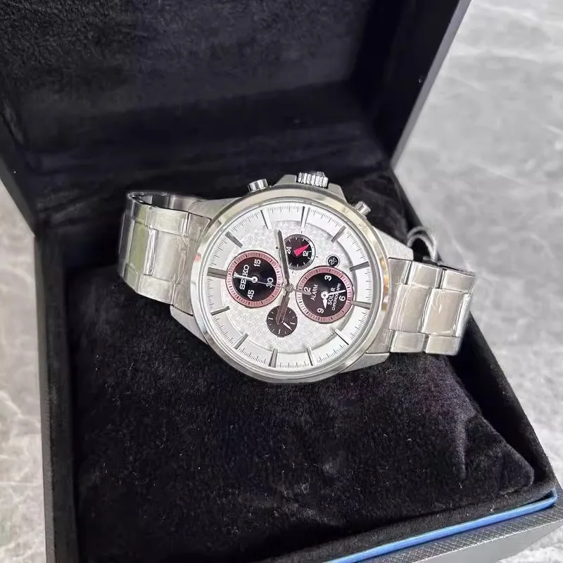 Original SEIKO Japanese watch Stainless Steel Waterproof Fashion Leisure Quartz Watches SSC033J1