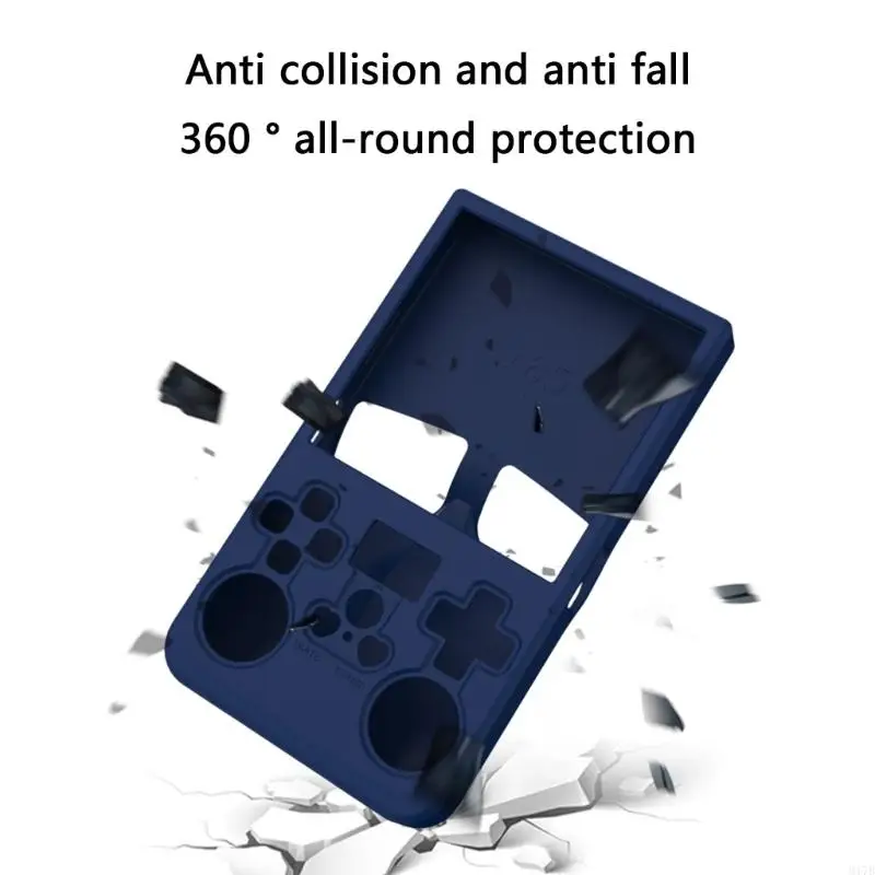 R36シリコンスキンスリーブ保護ケーススクラッチプルーフシェル用のストラッププロテクターカバー付きM17Bゲームコンソールハウジング