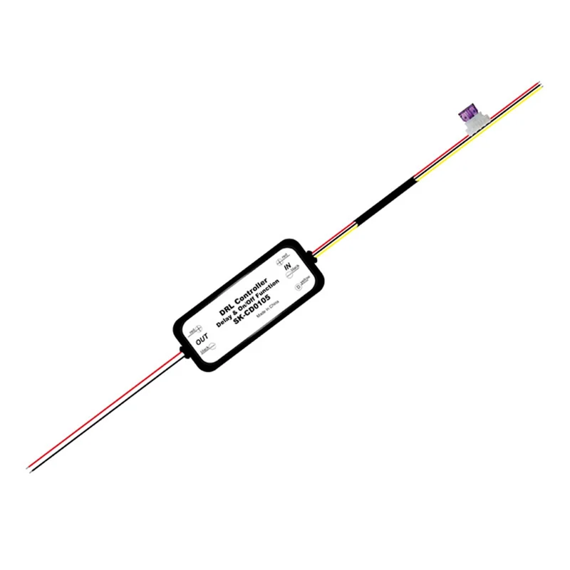 A008 1Pcs DRL 컨트롤러 자동차 자동차 LED 주간 러닝 라이트 릴레이 하네스 조광기 On/Off 12-18V 안개등 컨트롤러