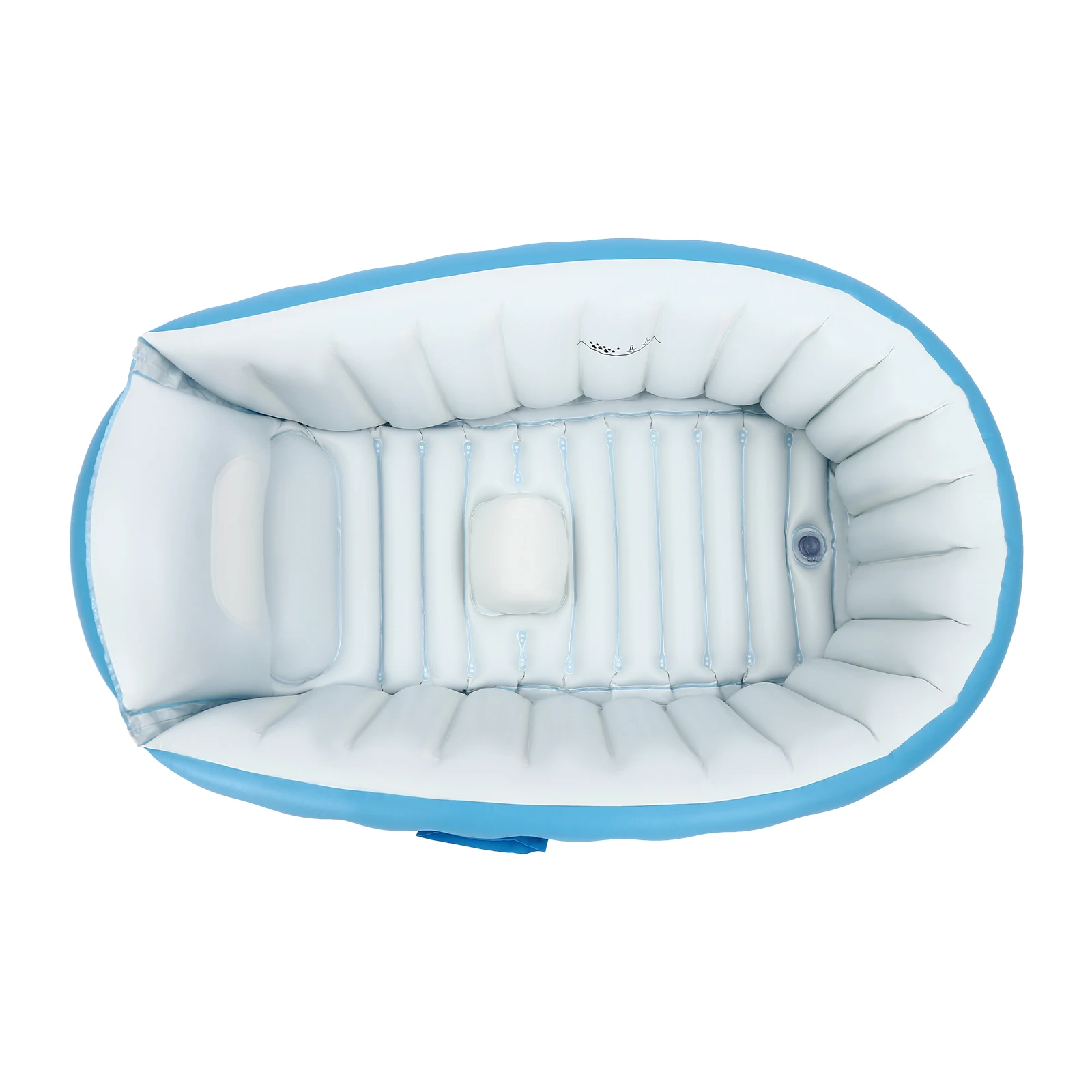 Bañera inflable para bebé, plegable, PVC, bomba de inflado y Kit de reparación