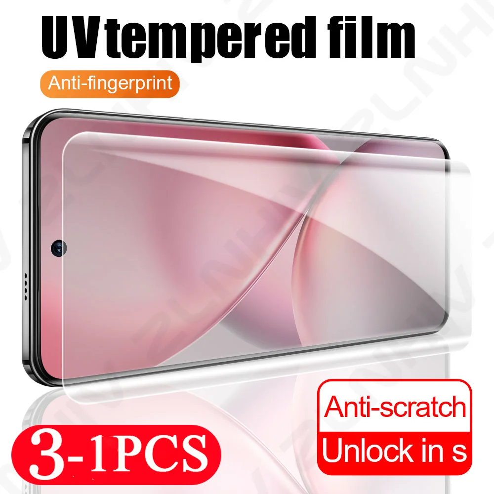 3/2/1/ Pcs Glass smartphone for vivo X200 Pro X100 ScreenProtector UV Tempered Glass X90 X80 X60 Protective Film S20 S19 S18 Pro