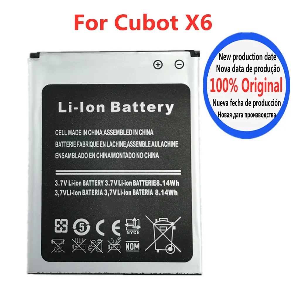 

2200mAh Original Phone Battery For Cubot X6 High Quality Battery Bateria In Stock Fast Shipping