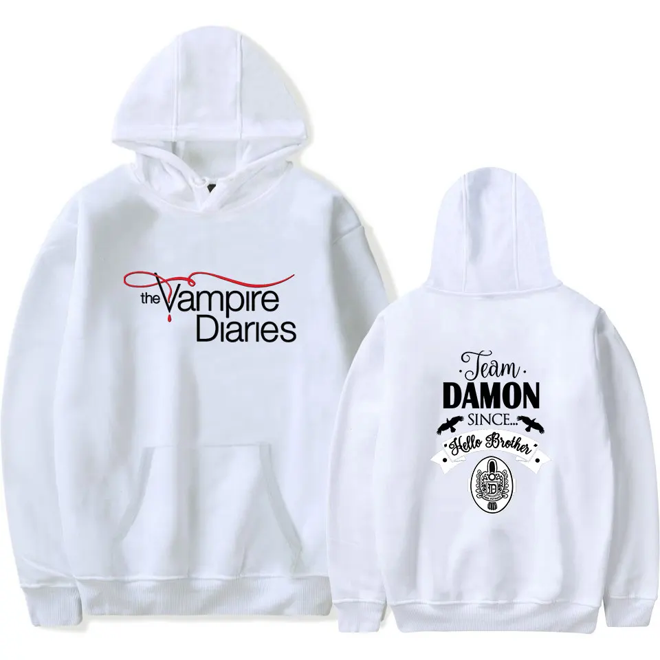 The Vampire Diaries Hoodie Unisex Tracksuit Women Men\'s Hoodies Harajuku Sweatshirts Street Style Couple Clothes Plus Size