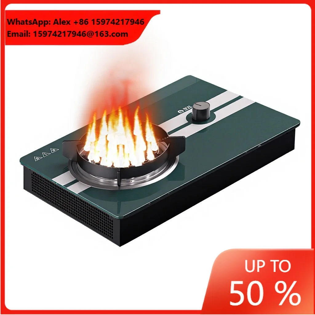 Hua Fire Electricity New Model Mini Knob Electric Stove 3000W High-Power Household Electric Flame Cooktop Fiberglass Surface