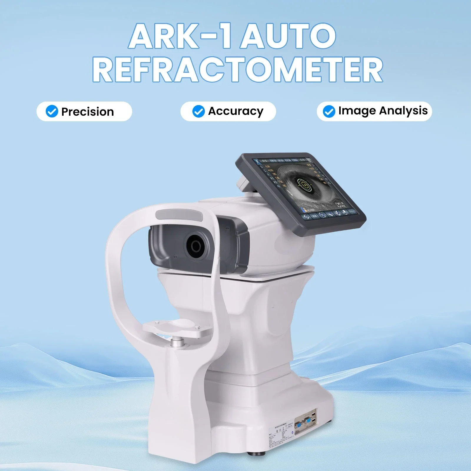 AIST ARK-1 Auto Refractometer with Keratometer 8 Inch TFT Touch Screen Optical Instrument Auto Refractometer for Eye Test