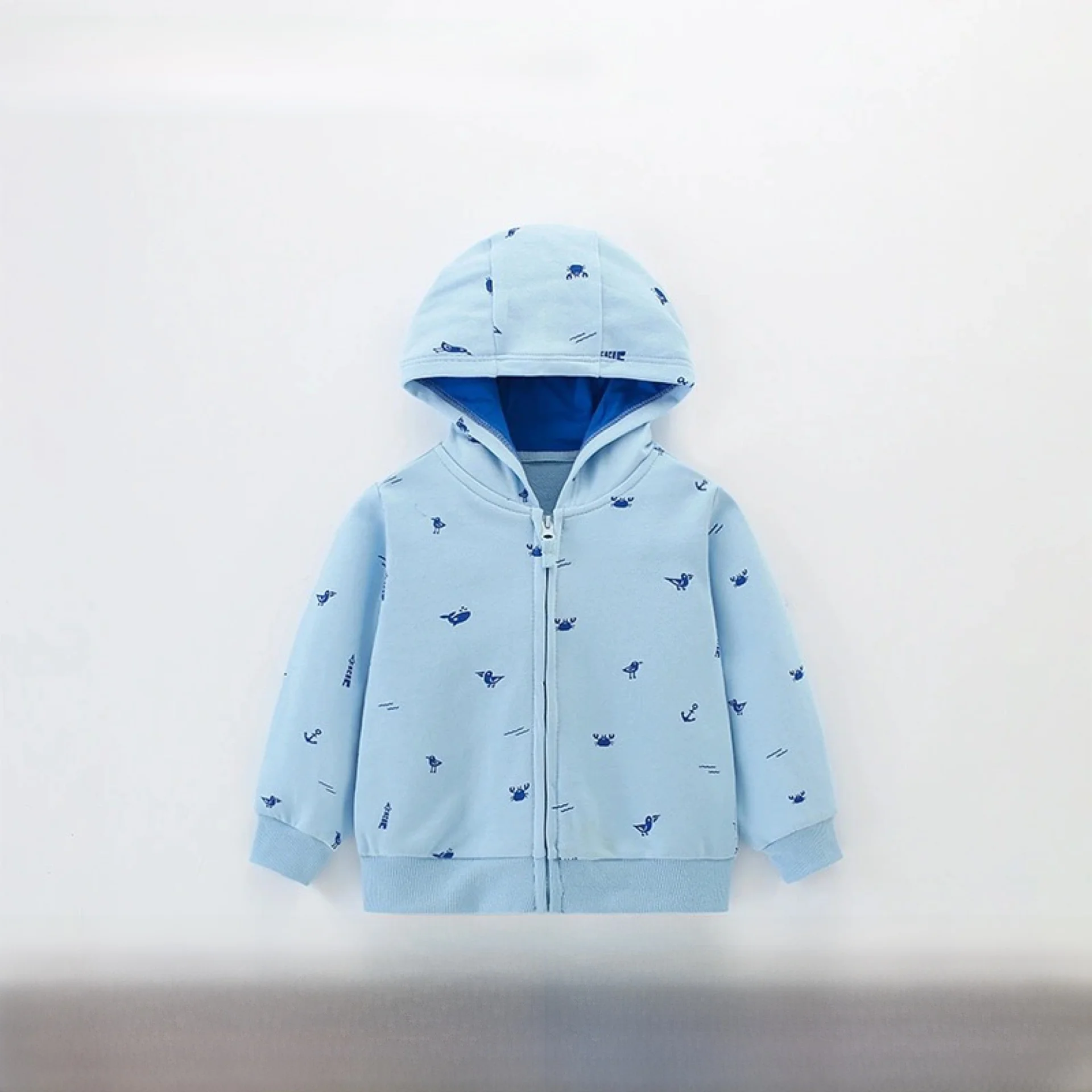 

Детский повседневный топ Malwee на молнии с капюшоном, хлопковая куртка, осенне-зимняя новая одежда для маленьких и средних детей для мальчиков