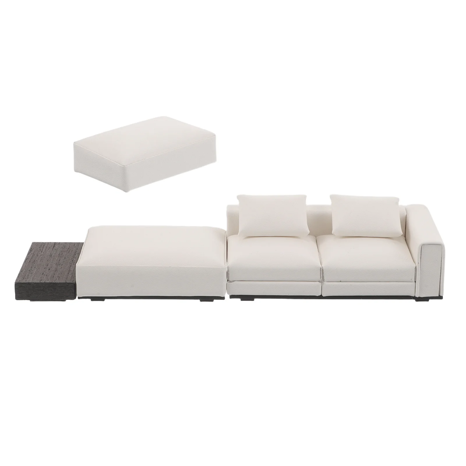 1:20 Scale Miniature Sofa Set For Dollhouse Living Room Furniture Decoration Mini Couch Artificial House Scene Ornament