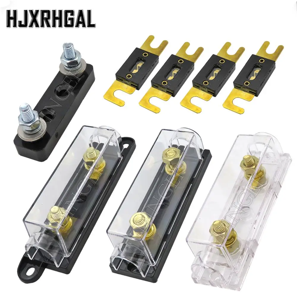 1Set ANL Fuse 60 80 100 120 275 300 400 450A 500 AMP ANS Fuse Holder Bolt-on Fuse Automotive Fuse Holders Fusible Link With Fuse