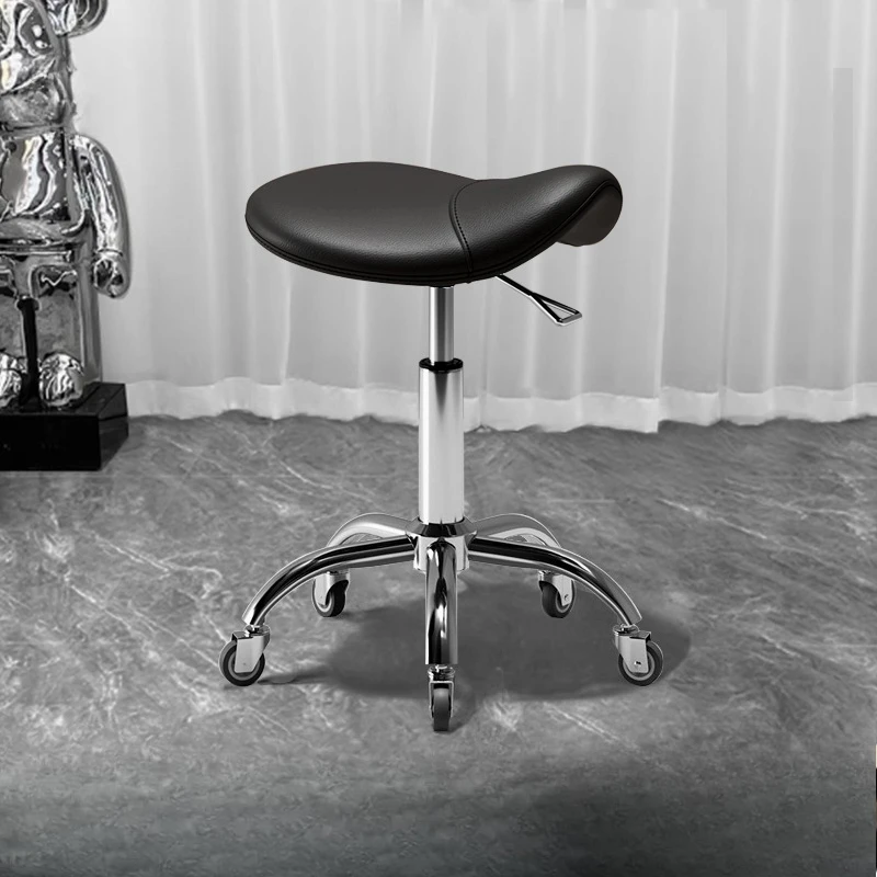 

Professional Salon Barber Chair Heavy Duty Stylist Station Stool for Nail Adjustable Beauty Furniture Commercial Swivel Bar Seat