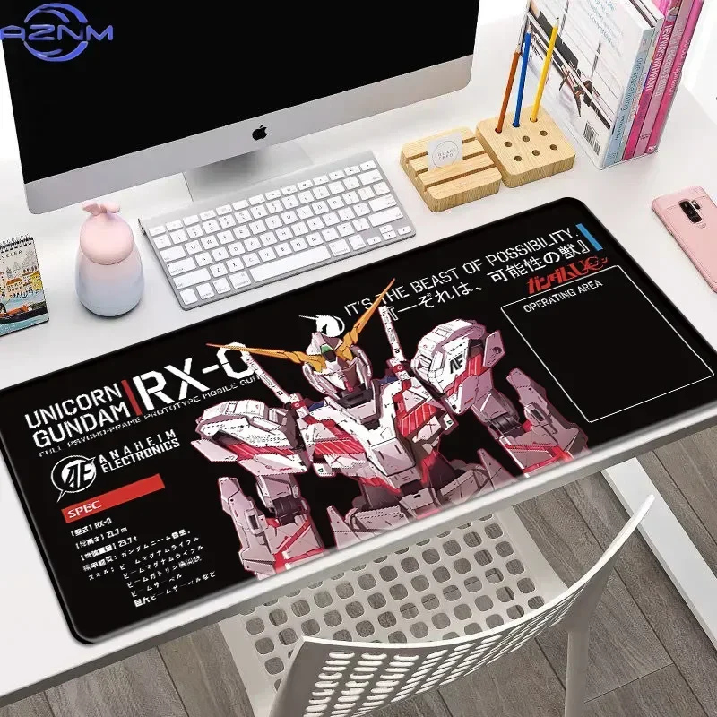 New Cartoon Anime Gundam Rubber Mouse Pad Extra Large Anime Game Anti-Slip Mouse Pad Office Dormitory Computer Pad HD Desk Mat