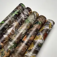 Película de revestimiento de vinilo de camuflaje de árbol de hojas naturales, pegatinas para coche, decoración de calcomanía de camuflaje sin burbujas