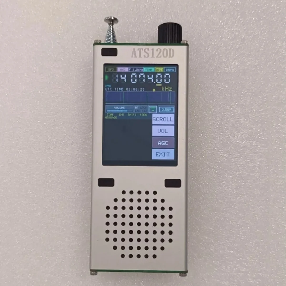 Надежный-ATS120D SI4732+ESP32+Bluetooth+2,4-дюймовый сенсорный ЖК-дисплей FM, AM,LSB, USB-радиоприемник авиационного диапазона Цифровое декодирование радио-ABDQ