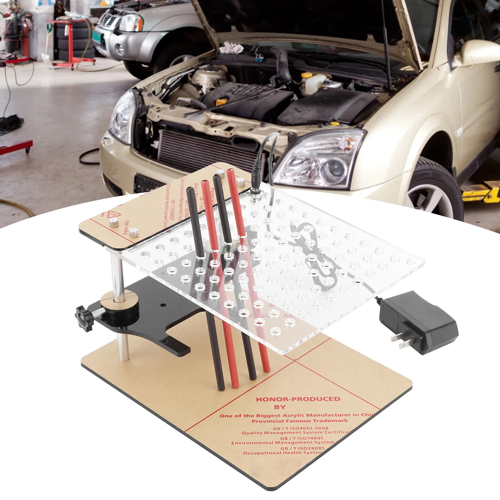 BDM Frame Test Board with 4pcs Probe Pin Support for 22pcs BDM Adapter US Plug 110‑240V