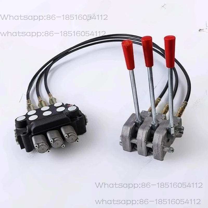 Pull-wire Hydraulic Multi-way Valve ZT12 Remote Control Manual Tractor Hydraulic Modified Multi-way Reversing Valve