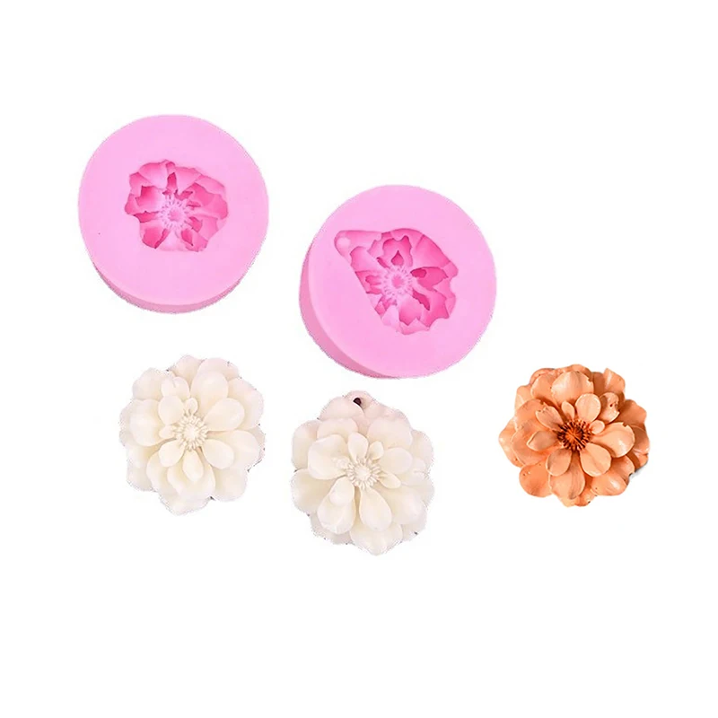 Buttercup Flower Silicone Candle Mold Aromatherapy Gypsum Soap Flower Mould Birthday Holiday Gift Wedding Souvenirs Home Decor