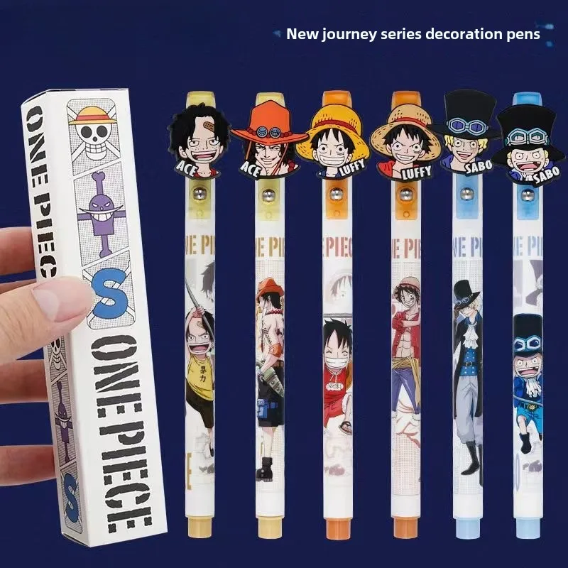 Bandai One Piece Blind Box Neutralstift Cartoon Japanisch Cool Neptune Ruffy Student Limited Schwarz 0,5 Stylist Großhandel