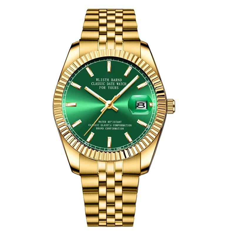 

Hot Sale Man Watches Classic Calendar Night Light Quartz Watch Business Men's Watch Steel Strip Waterproof Clock montre homme