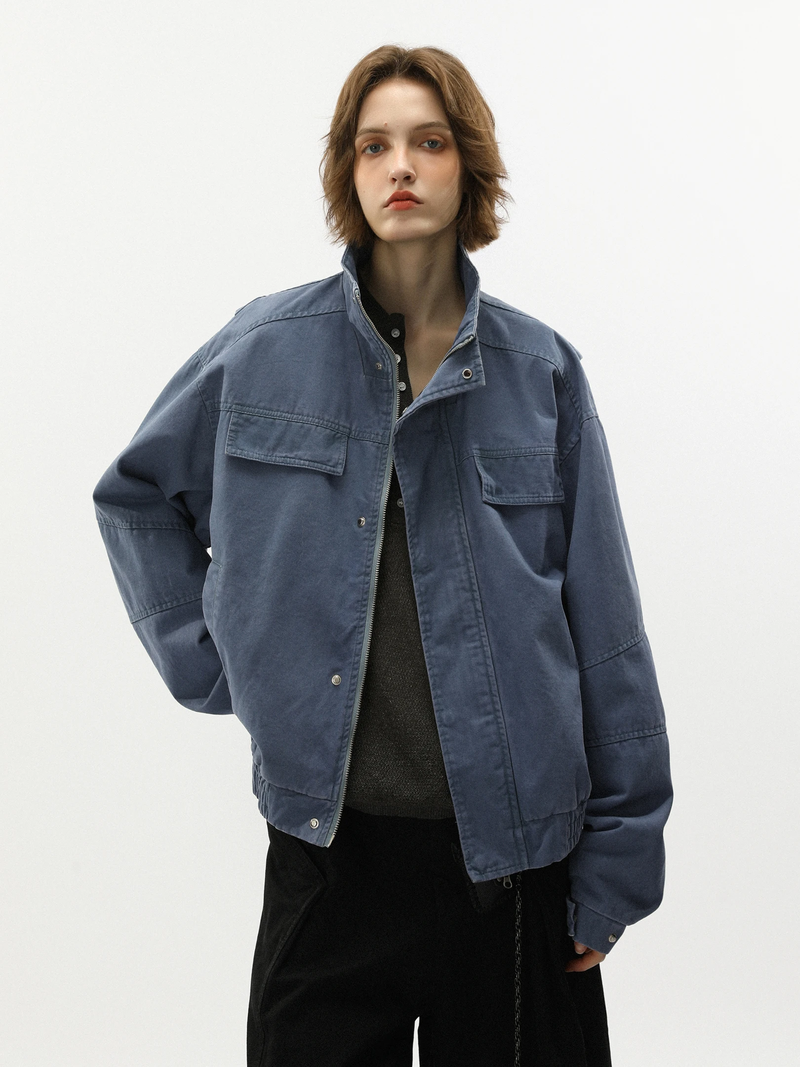 

RAVEN Американская рабочая одежда Barn Waed Jaet ex Винтажное повседневное пальто Harland Модное хлопковое длинное свековое пальто на молнии