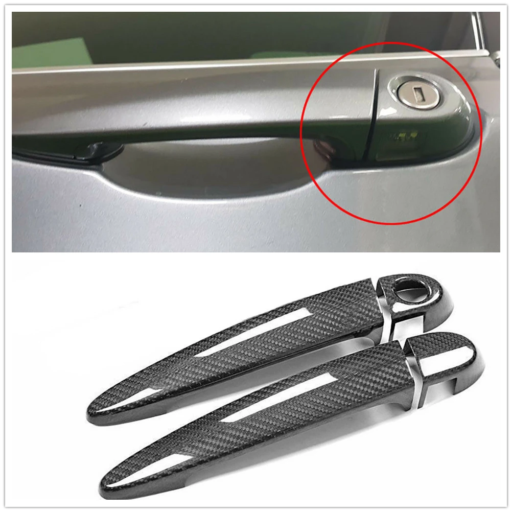 

Carbon Fiber Car Door Handle Cover Trim For BMW F32 F33 F36 w/ Intelligent Key