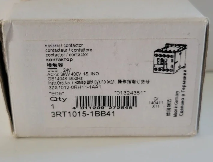 

Brand New Original 3RT1015-1BB41 3RS1800-1HW01 3RS1800-1BP00 3RP1525-2BW30 Fast delivery