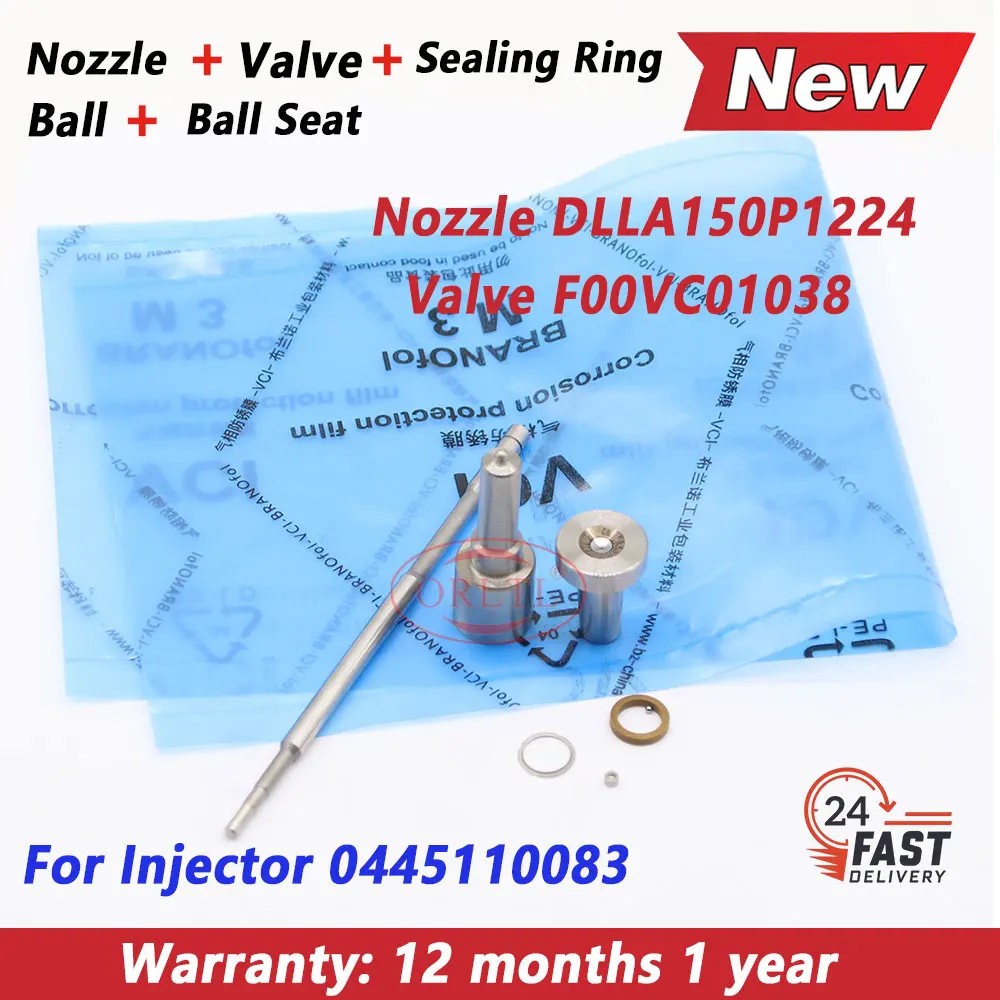 

Форсунка DLLA150P1224 0433171774 Клапан F00VC01038 Форсунка 0445110083 0986435078 Ремкомплекты для SUZUKO 93183910 0 445 110 083