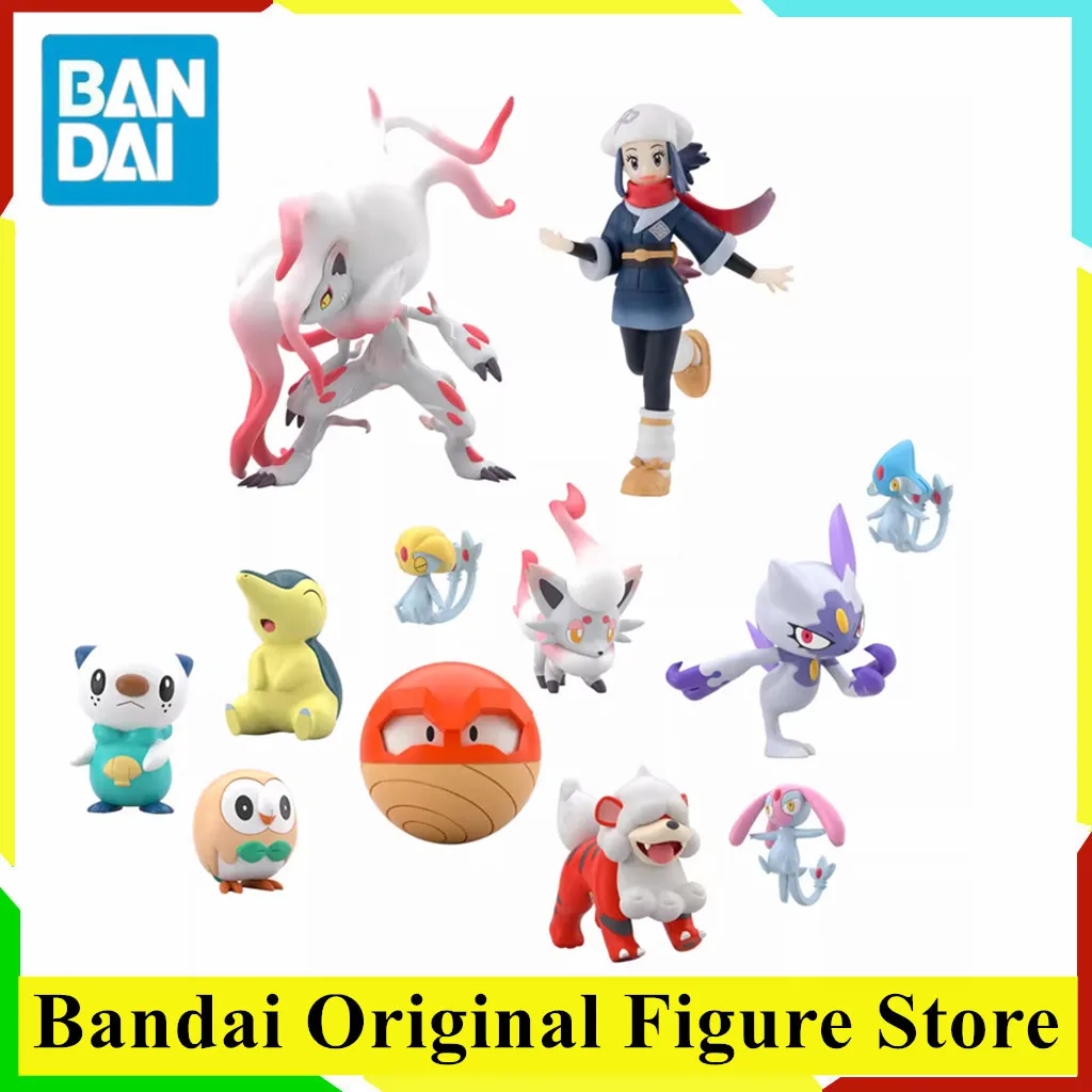 original-bandan-shokugan-pokemon-legends-arceus-hisui-akari-zoroark-action-figure-toys-azelf-voltorb-pvc-model-collection-doll